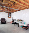 CleanSpace® basement wall vapor barrier installed in Wainwright